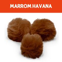 Pompom - Pelúcia 70 Mm - 30 Unidades - Marrom Havana - Nº: 290 - Nybc Pompom - Pelúcia 70 Mm - 30 Unidades - Marrom Havana - Nº: 290 - Nybc