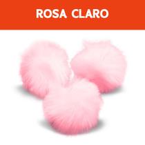 Pompom - Pelúcia 70 Mm - 30 Unidades - Rosa Claro - Nº: 132- Nybc