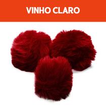 Pompom - Pelúcia 70 Mm - 30 Unidades - Vinho Claro - Nº: 520 - Nybc