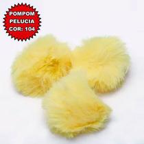 POMPOM PELUCIA 70MM Varias Cores - 10PC -