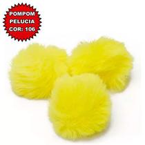 POMPOM PELUCIA 70MM Varias Cores - 10PC -