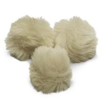 Pompom - Pelúcia Bege Areia - 70 Mm - 30 Unidades - Nybc