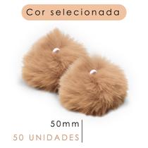 Pompom - Pelúcia Bronze 50 Mm - C/50 Unidades - Nybc