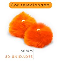 Pompom - Pelúcia Laranja Neon 50 Mm - C/50 Unidades - Nybc Pompom - Pelúcia Laranja Neon 50 Mm - C/50 Unidades - Nybc