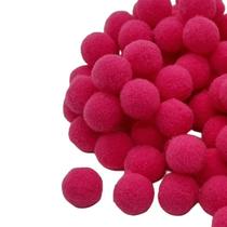Pompom poliéster 10mm para Laços Tiaras Roupas e Artesanatos com 100 unidades