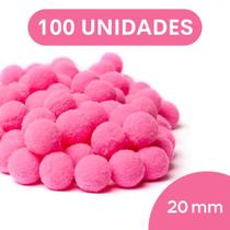 Pompom Rosa Chiclete - 20Mm Pacote Com 100 Unidades - Nybc Pompom Rosa Chiclete - 20Mm Pacote Com 100 Unidades - Nybc
