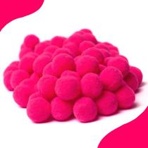 Pompom Rosa Neon - 40Mm Pacote Com 50 Unidades - Nybc