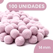 Pompom Rose - 14Mm Pacote Com 100 Unidades - Nybc Pompom Rose - 14Mm Pacote Com 100 Unidades - Nybc