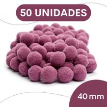 Pompom Rose - 40Mm Pacote Com 50 Unidades - Nybc Pompom Rose - 40Mm Pacote Com 50 Unidades - Nybc