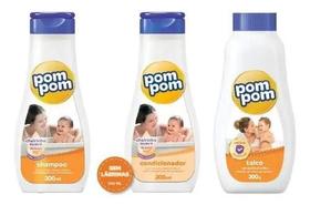 Pompom Shampoo + Condicionador + Talco 200ml
