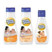 Pompom Shampoo + Condicionador + Talco 200ml