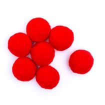 Pompom Solto 20mm pacote com 50 unidades Vermelho - Luli