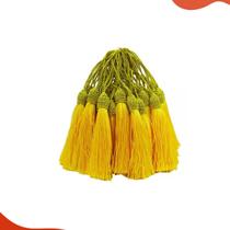 Pompom Tassel Com Tulipa 90mm Em Poliester Com 50 Peças