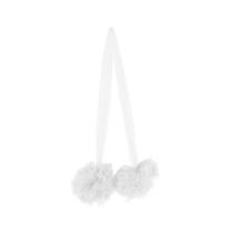 Pompom Tule Branco 70X10X10Cm - Hdecora - Baby