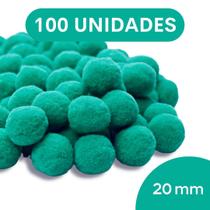 Pompom Verde Médio - 20Mm Pacote Com 100 Unidades - Nybc Pompom Verde Médio - 20Mm Pacote Com 100 Unidades - Nybc