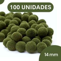 Pompom Verde Musgo - 14Mm Pacote Com 100 Unidades - Nybc Pompom Verde Musgo - 14Mm Pacote Com 100 Unidades - Nybc
