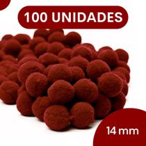 Pompom Vinho - 14Mm Pacote Com 100 Unidades - Nybc Pompom Vinho - 14Mm Pacote Com 100 Unidades - Nybc