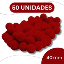 Pompom Vinho - 40Mm Pacote Com 50 Unidades - Nybc Pompom Vinho - 40Mm Pacote Com 50 Unidades - Nybc