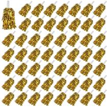 Pompoms para cheerleading PPXMEEUDC 54 peças dourado metálico Pompoms para cheerleading PPXMEEUDC 54 peças dourado metálico