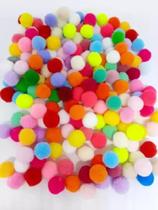 Pompons Coloridos - 100 Unidades 1,5cm - 15mm - Mini Pompons - GCS