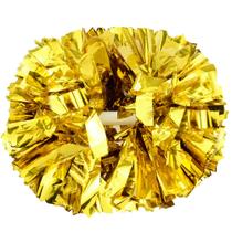 Pompons decorativos Lovecheer, 6 peças douradas, alça de 35 cm