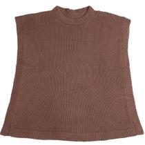 Poncho Curto Alpaca Marrom