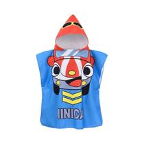 Poncho De Banho Com Capuz Para Crianças De 80-120cm Toalha De Microfibra De Secagem Rápida Robe De