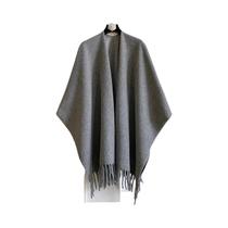 Poncho De Cashmere Dupla Face Para Mulheres, Quente Para O Inverno, Cobertor Grosso, Lenço Luxuoso,