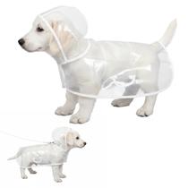 Poncho de chuva para cães Haifafaaing transparente impermeável EVA x2 Poncho de chuva para cães Haifafaaing transparente impermeável EVA x2