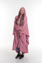 Poncho de inverno Quentinho Com Capuz Masculino/Feminino