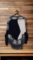 Poncho de lá indiano