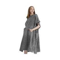 Poncho De Surf Adulto De Secagem Rápida Com Capuz, Robe De Praia Em Microfibra, Toalha De Natação,