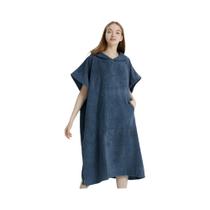 Poncho De Surf Adulto De Secagem Rápida Com Capuz, Robe De Praia Em Microfibra, Toalha De Natação,