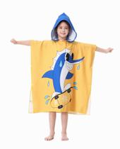 Poncho de toalha infantil com capuz Athaelay 75x150 cm, microfibra macia
