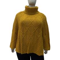 Poncho Elegante Feminino Giuliana Marques Tricot