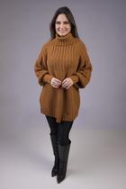 Poncho em Tricô Mousse Poncho em Tricô Mousse