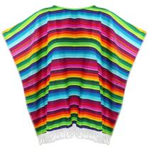Poncho Fantasia Serape Mexicano Skeleteen - Adultos e Crianças Poncho Fantasia Serape Mexicano Skeleteen - Adultos e Crianças