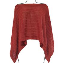 Poncho Feminino Boho de Tricô Katlen Tricot Capa Manta Estilo Boho Chic Tamanho Único Poncho Feminino Boho de Tricô Katlen Tricot Capa Manta Estilo Boho Chic Tamanho Único