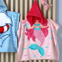 Poncho Infantil com Capuz Velour Sereia 01 - Dohler Poncho Infantil com Capuz Velour Sereia 01 - Dohler