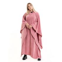 Poncho Masculino Feminino Gaúcho Fleece Plush Quente Gola Poncho Masculino Feminino Gaúcho Fleece Plush Quente Gola