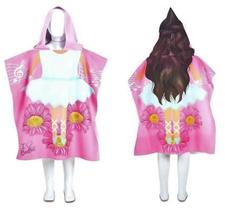 Poncho Toalha De Praia Infantil Com Capuz Ballet Poncho Toalha De Praia Infantil Com Capuz Ballet