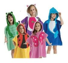 Poncho Toalha Infantil Roupão Bichos