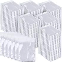 Ponchos de chuva Handepo, pacote com 100 unidades, descartáveis, de plástico branco