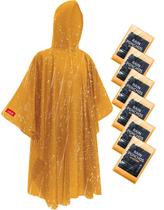 Ponchos de chuva Hitituto, pacote com 6, extra longos, impermeáveis, com capuz Ponchos de chuva Hitituto, pacote com 6, extra longos, impermeáveis, com capuz