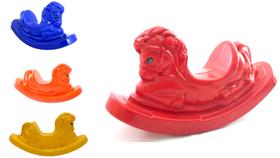 Pônei Cavalinho Upa Gangorra Balanço Infantil de Plástico-Gangorra com Proteção UV-Muitas Cores