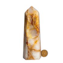 Ponta Alabastro Pedra Natural Gerador 13cm 356g Classe B