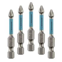Ponta Bits de Impacto Ph2 50mm Ponteira Antiderrapante 5 Peças Gross