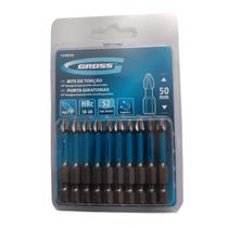 Ponta Bits PH2 50MM Kit 10 Peças Torção Chave Impacto Conexão Rosqueada