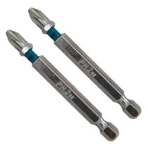 Ponta Bits Ph2 70mm Antiderrapante Ponteira Parafusadeira 2 peças Aço S2
