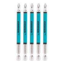 Ponta Bits PH2 70mm Kit 5 Peças Ponteira Magnética Antiderrapante Parafusadeira Aço S2 Imantado